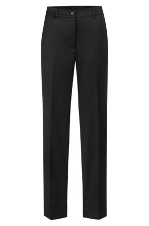 Damen Hose Basic Regular Fit, mit elastischem Bund