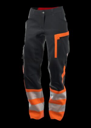 Damen Bundhose Hybrid Hi Vis Comfort Stretch mit Knietaschen