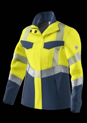 Damen Langjacke Multi Protect Plus [Hi Vis], 2-lagig