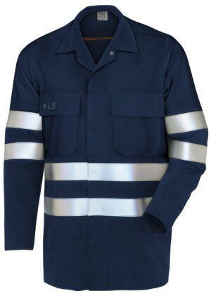 Hemd High Vis Multinorm, leicht, mit Chemikalienschutz, mit Reflexstreifen